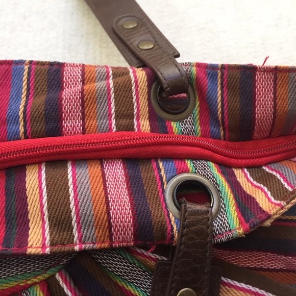 ❌SOLD Old Navy boho multicolor cotton shoulder bag - Picture 8 of 8
